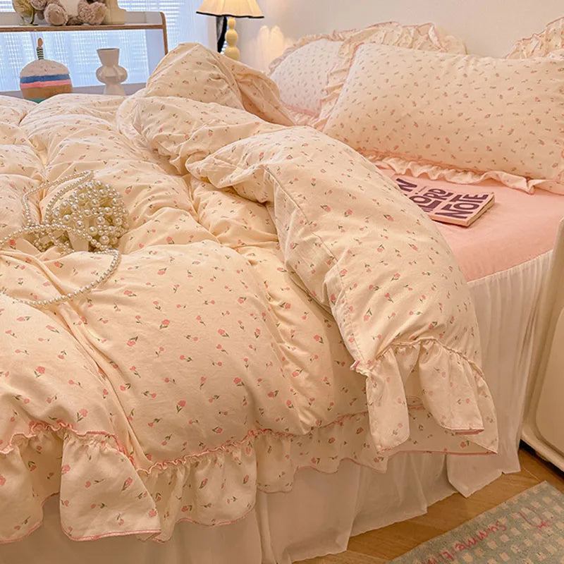 Floral Cotton Print Bedding