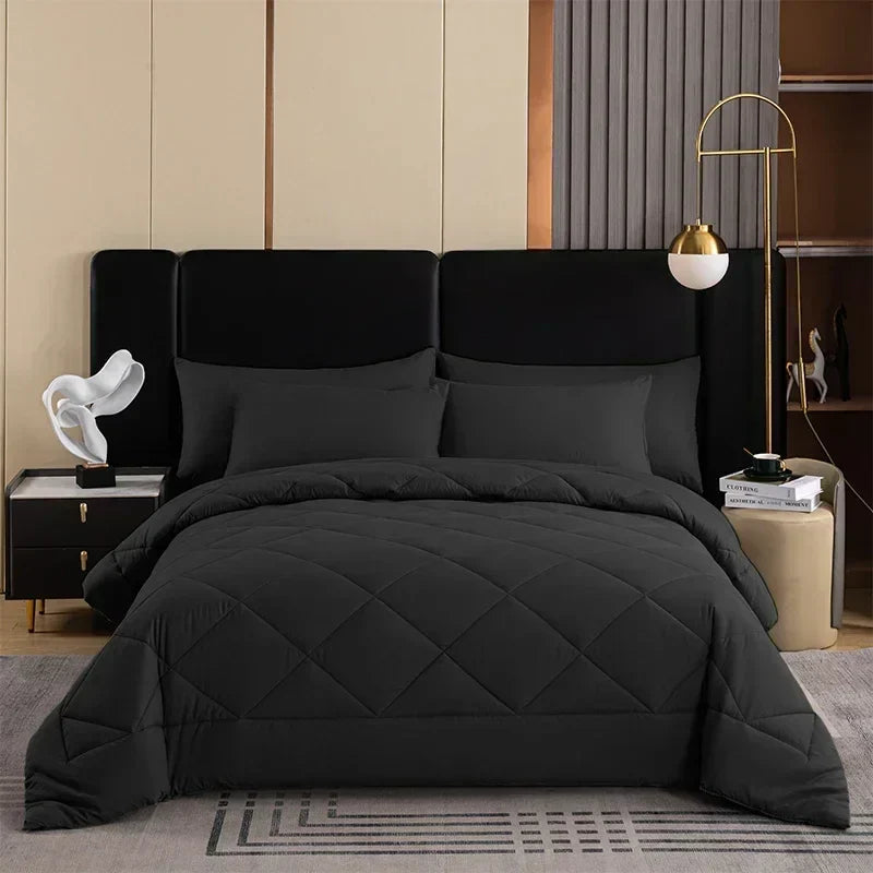 DecorBites™ King Size Quilt Set with Pillowcase - Soft, Breathable, and Durable Comforter