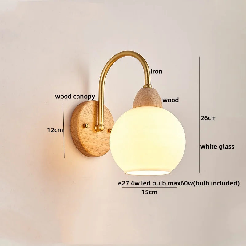 DecorBites™ Cotton LED Wall Lamps with Pull Chain Switch for Restaurant Living Room Bedroom