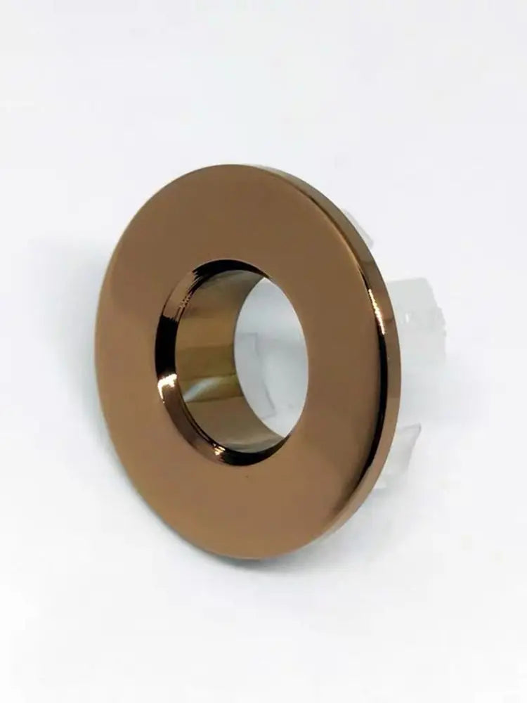 DecorBites™ Gold Brass Sink Overflow Cover Six-foot Ring Insert - Bathroom Basin Faucet