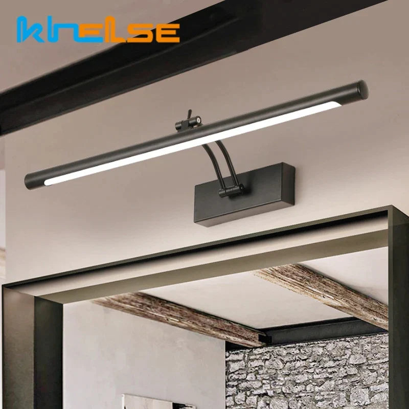 DecorBites™ LED Vanity Wall Lamp 40/55cm Black Sconce for Bathroom Mirror & Bedroom