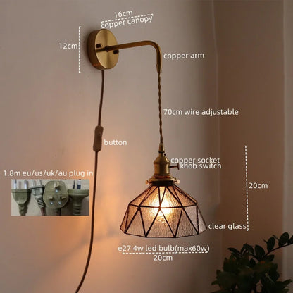 DecorBites™ LED Wall Lamps: Nordic Modern Style for Bedroom, Bathroom, Restaurant with Pull Chain Switch