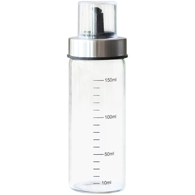 Glass Condiment Bottle Set