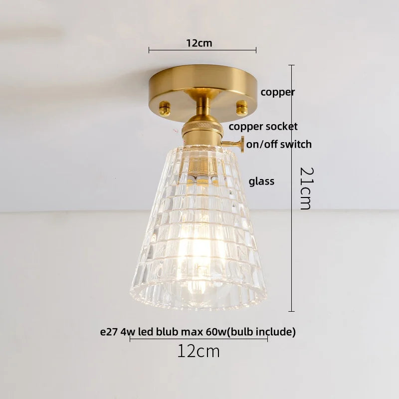 DecorBites™ Diamond Glass LED Ceiling Lights - Modern Nordic Luxury Canopy Fixture