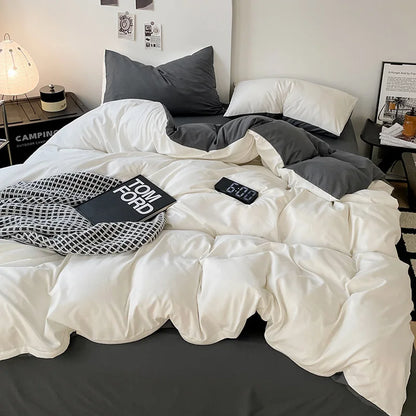 DecorBites™ Cotton Bed Sets Comforter Cover Set with Corner Ties