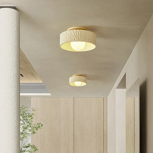 DecorBites™ French Minimalist Cream Ceiling Light for Elegant Living Spaces