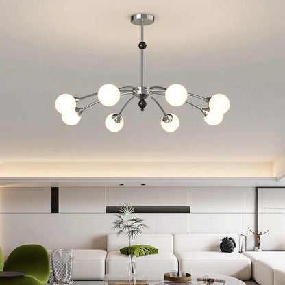 DecorBites™ Cream Wind Chandelier: Luxury Postmodern Hall Lamp for Living Room, Bedroom, and Restaurant