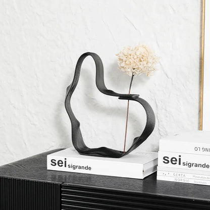DecorBites™ Geometric Hollowed-out Resin Ring for Home Decor & Flower Arrangement