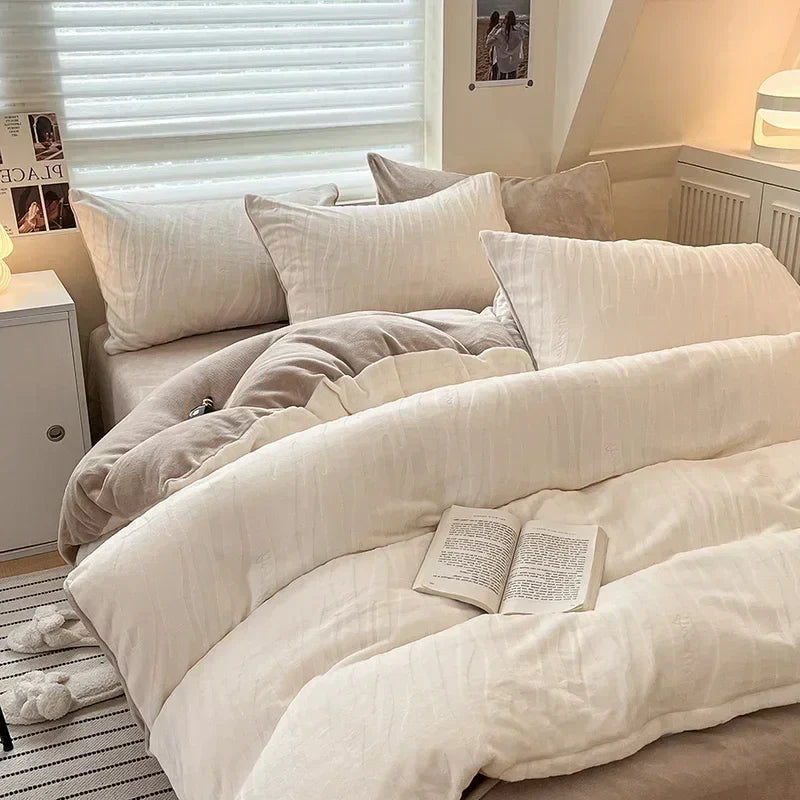 Fleece Winter Duvet Set