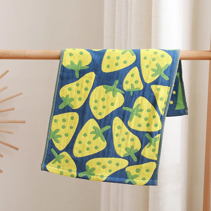 Cat Print Face Towels