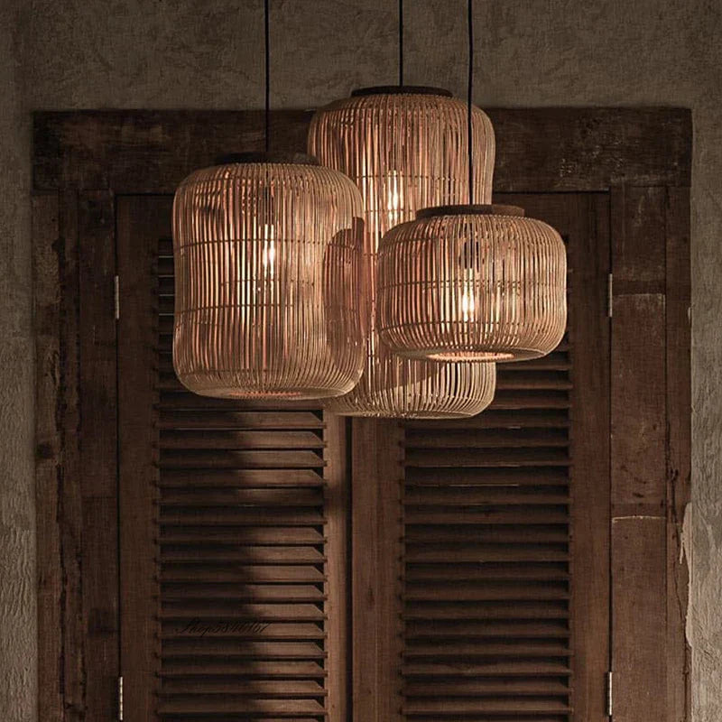 Rattan Vintage Pendant Light