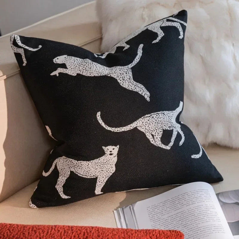DecorBites™ Geometric Jacquard Pillow Cover Set – Elegant Home Decor Essential