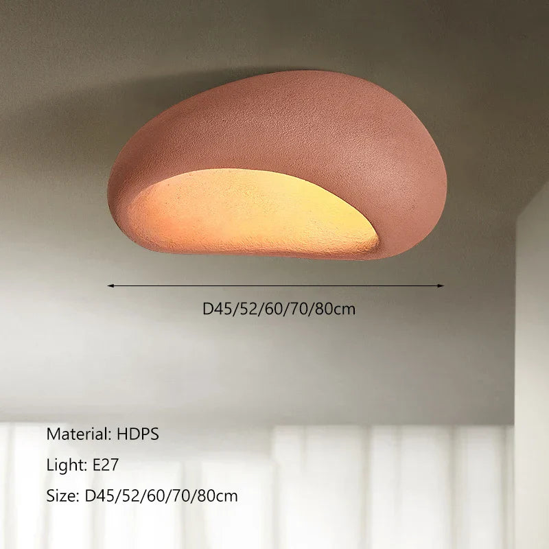 DecorBites™ Cream Ceiling Chandelier Nordic Minimalist Wabi Sabi Style Bedroom Coffee Room Lights Fixtures