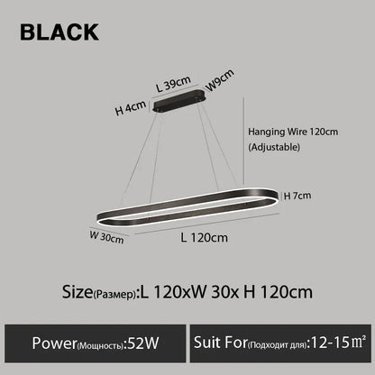 Nordic White Ring Aluminum LED Pendant Light