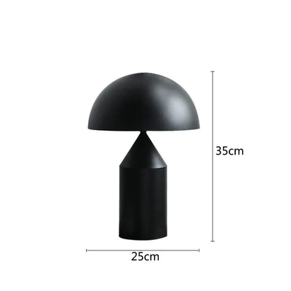 DecorBites™ Gold Iron Mushroom Table Lamp for Home Decor, Living Room, Bedroom - G9 Interface