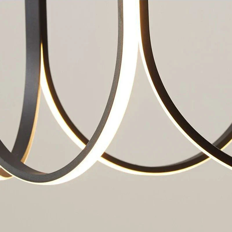 Gold Designer Pendant Light Long 125cm Metal