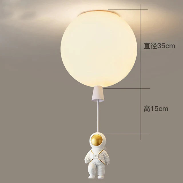 Glass Astronaut Pendant Light