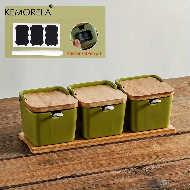 Ceramic Retro Seasoning Set