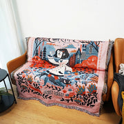 Gothic Cotton Throw Blanket