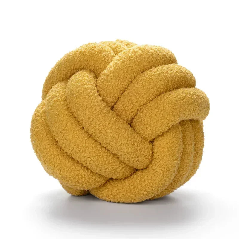 Lamb Fleece Knotted Pillow