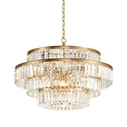 Golden Crystal Pendant Chandelier