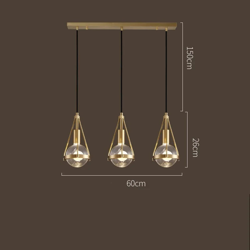 DecorBites™ Crystal Ball Pendant Lights - Nordic Modern Design for Home Lighting