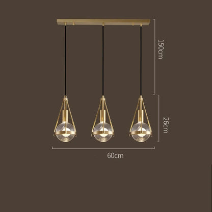 DecorBites™ Crystal Ball Pendant Lights - Nordic Modern Design for Home Lighting