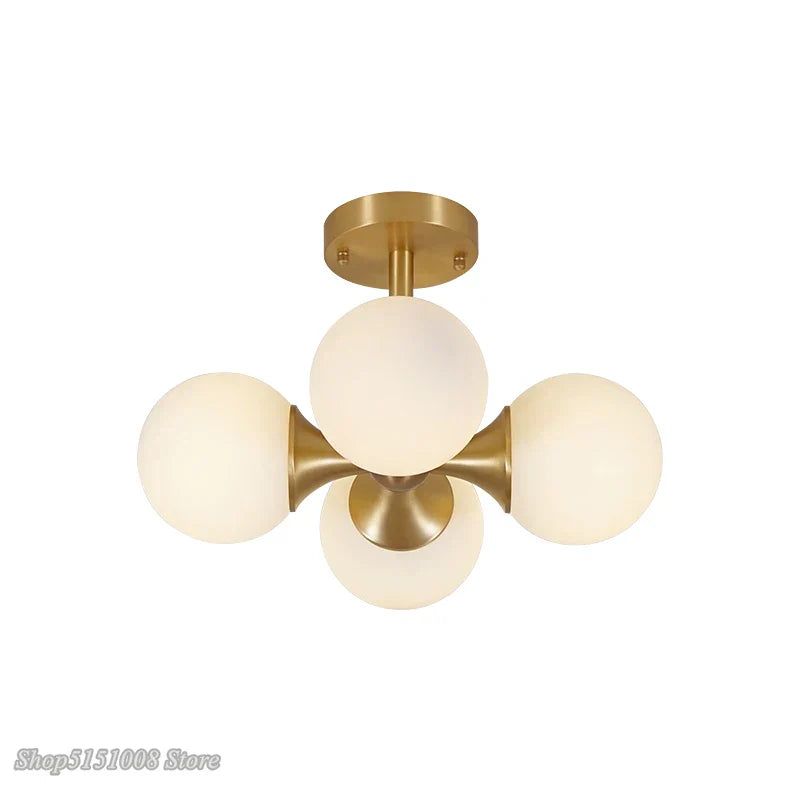 DecorBites™ Glass Ball LED Ceiling Lights for Living Room, Kitchen, and Bedroom