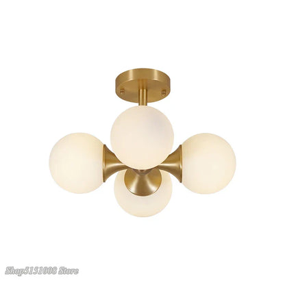 DecorBites™ Glass Ball LED Ceiling Lights for Living Room, Kitchen, and Bedroom