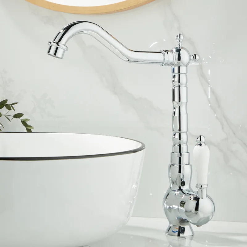 Gold Contemporary Sink Faucet