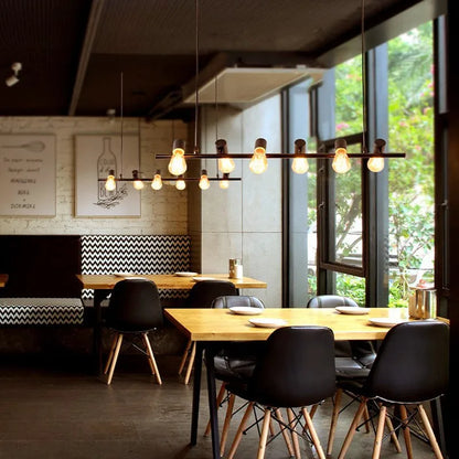 DecorBites™ Industrial Kitchen Island Chandelier Light for Living Room Dining Pendant Lamps E27