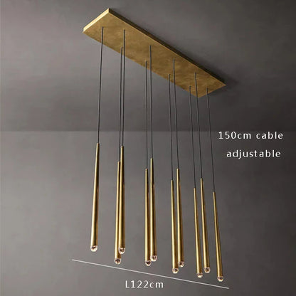 DecorBites™ Crystal Water Drop Ceiling Chandelier for Classic Living Room Decor