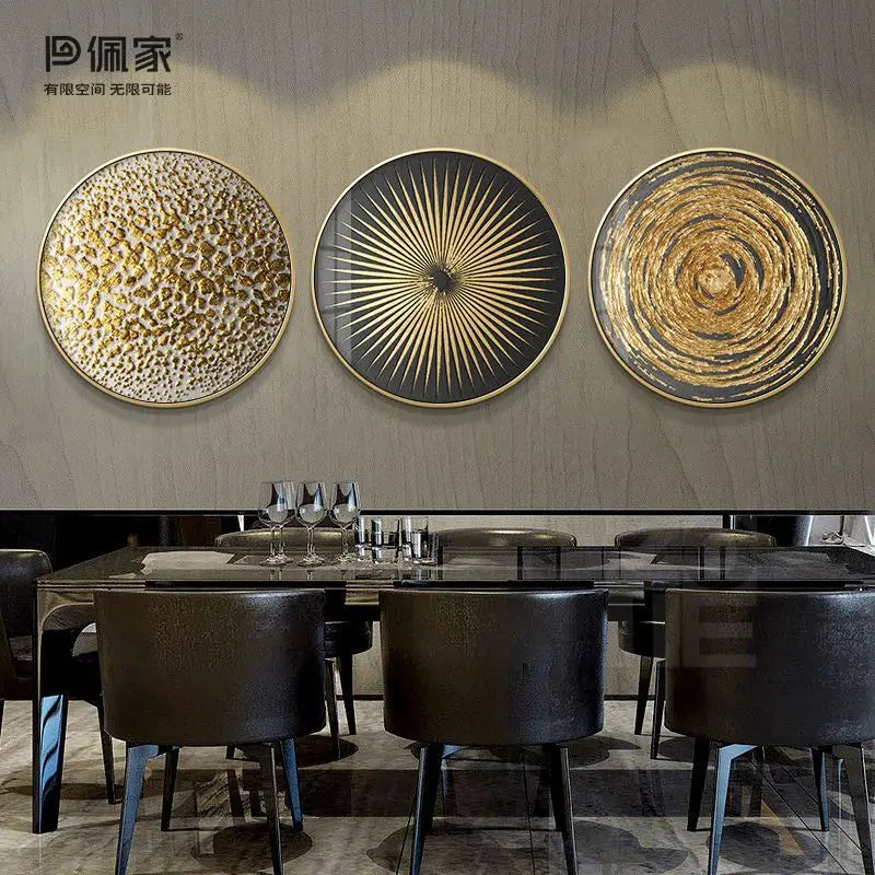Gold Foil Abstract Art