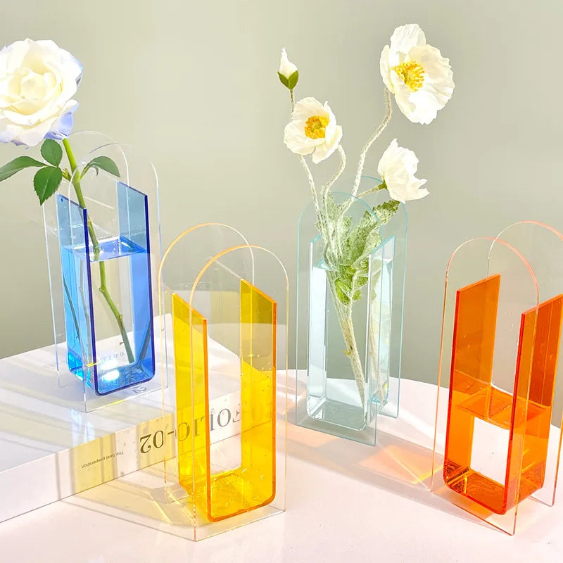 Acrylic Vase Transparent Decoration