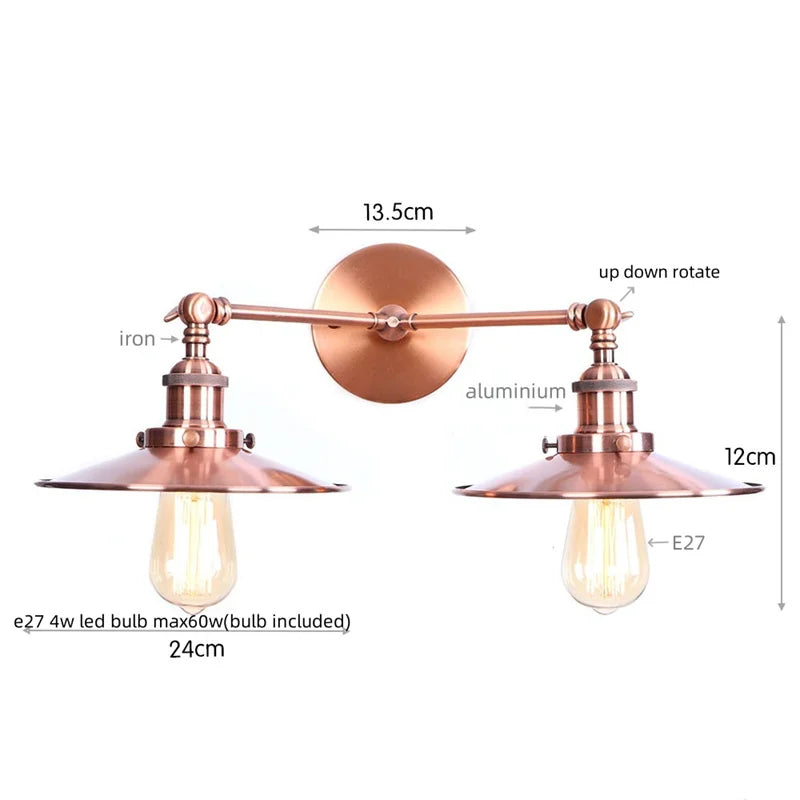 Dual Head LED Wall Lamp