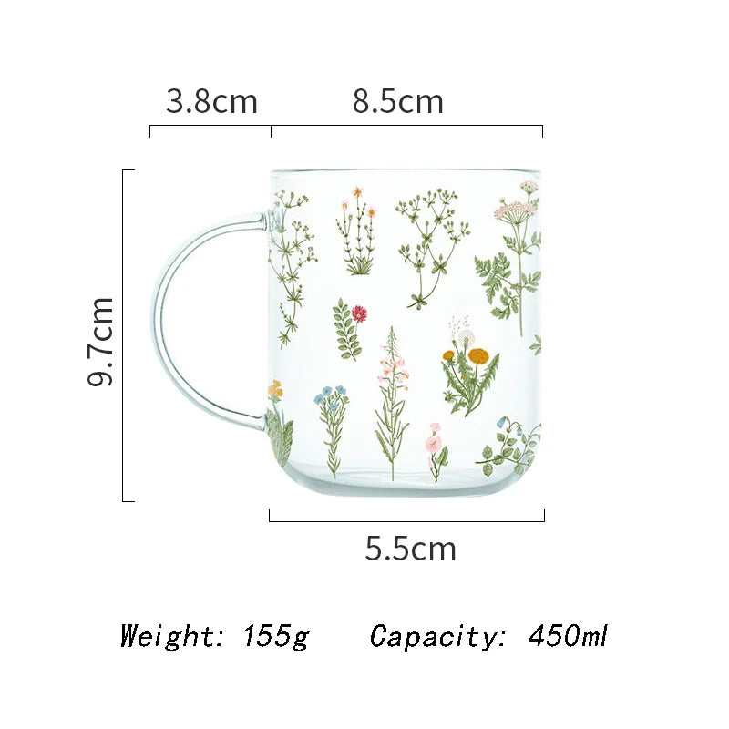 Glass Scale Heat-Resistant Cup