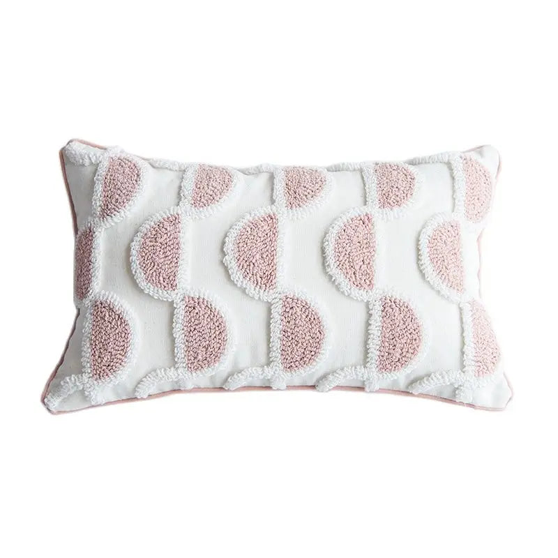 DecorBites™ Cotton Loop Tufted Ivory Cushion Cover for Home Decoration