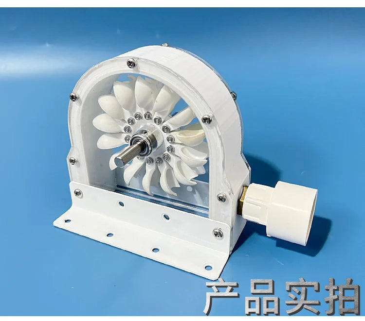 DecorBites™ Hydroelectric Generator Impulse Pelton Turbine with DIY Adapter, 100-300W 500-4000RPM