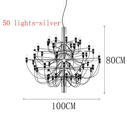DecorBites™ LED Candle Chandelier: Elegant Italian Design Pendant Light for Home Decor