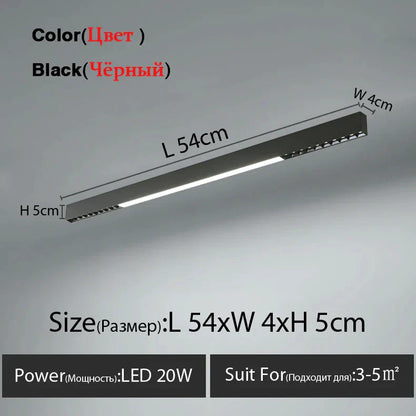 DecorBites™ LED Linear Ceiling Lamp for Living Room, Dining Room, Bedroom - Minimalist Design