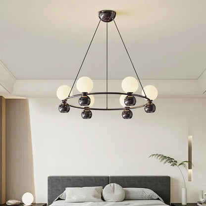 DecorBites™ Cream Nordic Pendant Chandelier for Living Room, Bedroom, and Dining Room
