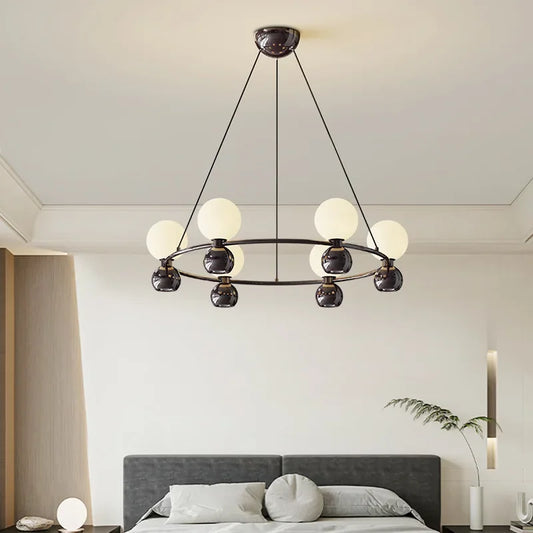 DecorBites™ Cream Nordic Pendant Chandelier for Living Room, Bedroom, and Dining Room