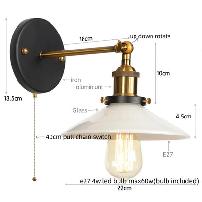 DecorBites™ LED Wall Lights: White Class Fixtures for Kitchen, Reading, Bedside Lamparas