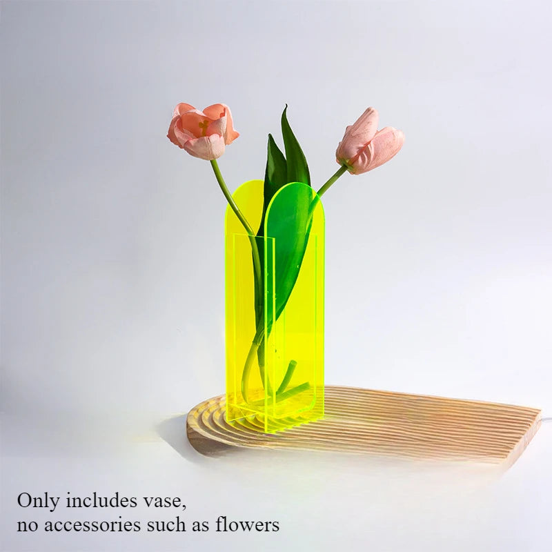 Acrylic Vase Transparent Decoration