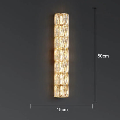DecorBites™ Crystal LED Wall Lamp for Living Room Aisle Bedroom Staircase Decoration