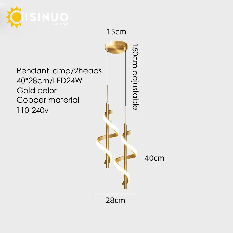 Gold Copper LED Sconce