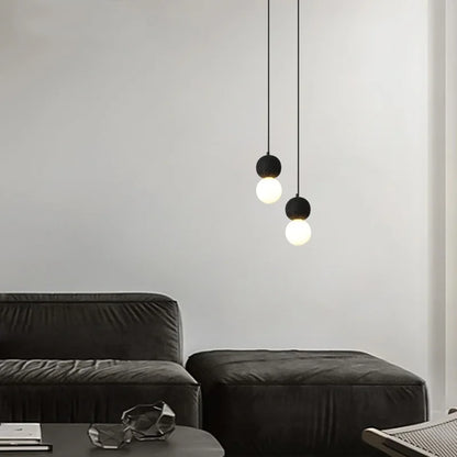 DecorBites™ Black Travertine LED Hanging Pendant Light - Nordic Modern Home Decor