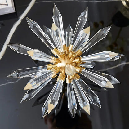 DecorBites™ Crystal Ball Acanthosphere Metal Handcrafted Flower Home Decoration