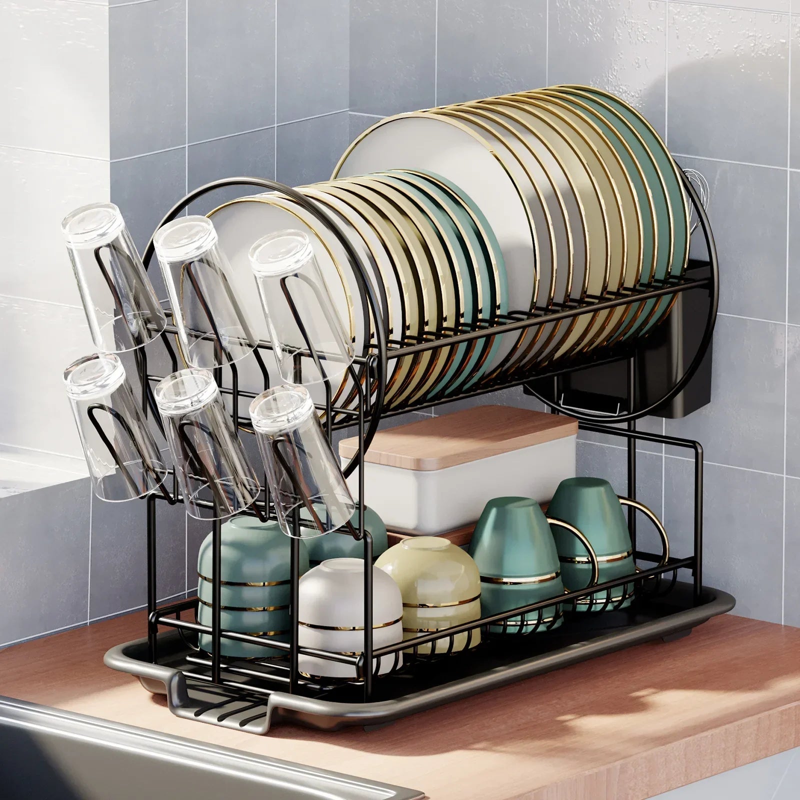 Metal Dish Rack Drainboard