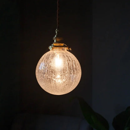 DecorBites™ Cracked Glass LED Pendant Light for Cafe Bar Kitchen Living Room